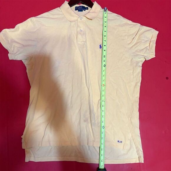 Polo Ralph Lauren Men's XL Yellow Short Sleeve Polo Shirt - Picture 6 of 10